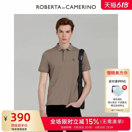[多色可选]ROBERTA诺贝达男装男士短袖POLO衫夏季新款休闲棉质T恤图片