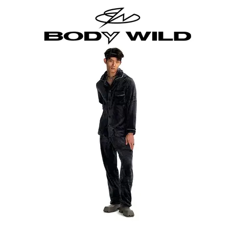 【FUN系列】BODYWILD宝迪男士暖绒家居套装加绒秋冬新款ZBN43SZ1图片