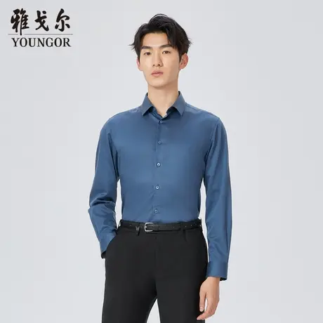 【商场同款】雅戈尔男士衬衫春新款官方商务休闲长袖衬衫商品大图