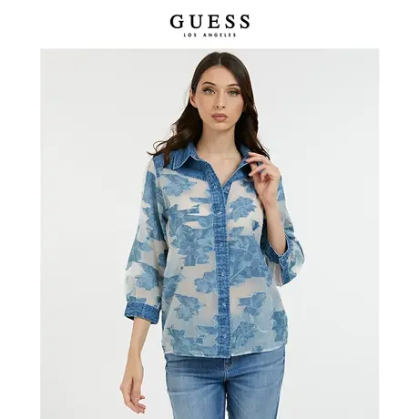 GUESS女士舒适性感衬衫W2GH17D4LC1商品大图