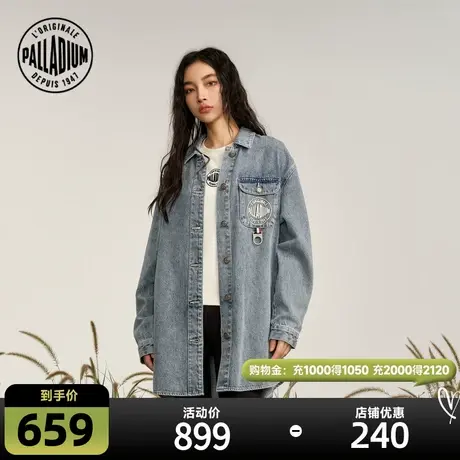 PALLADIUM帕拉丁上衣牛仔翻领衬衫长袖外套牛仔外套198979商品大图
