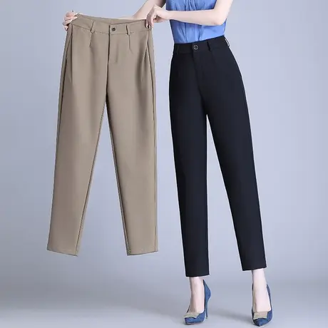 气质哈伦裤子显高显瘦时尚百搭休闲裤夏季新款高档洋气九分萝卜裤图片