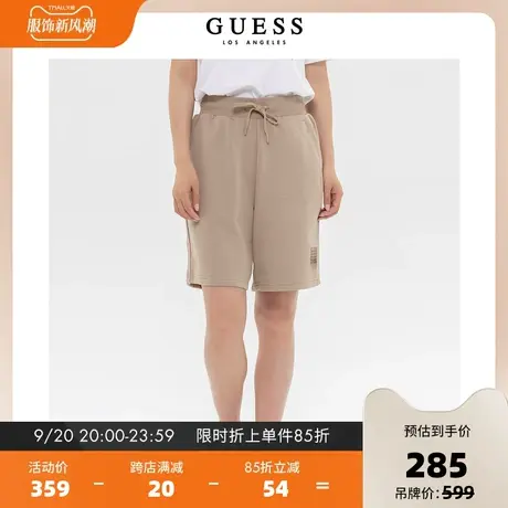 GUESS23情侣宽松休闲个性印花短裤针织卫裤运动裤-X3PD47K2Q40商品大图