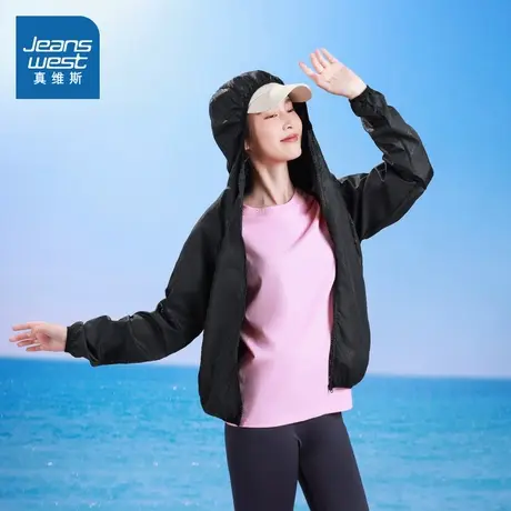 DS真维斯2025夏季新款纯色休闲户外女士通勤上衣百搭潮女装外套图片