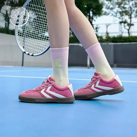 feiyue/飞跃德训鞋女鞋2025夏季新款爆款透气百搭休闲帆布板鞋子图片