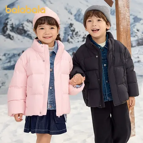 巴拉巴拉童装儿童羽绒服冬季2025男女童保暖拼接外套商品大图