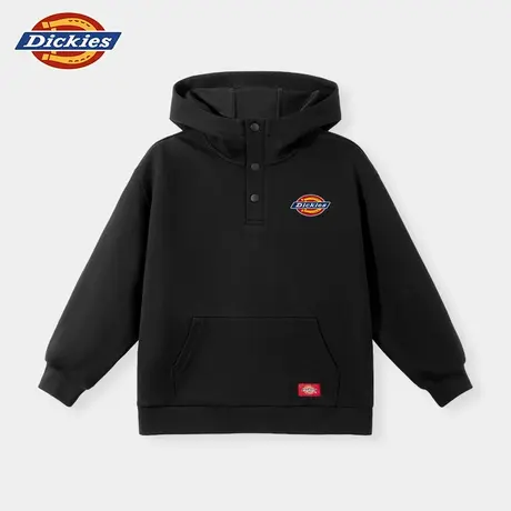 Dickies童装男童卫衣春秋款儿童2025新款连帽上衣男孩半开襟衣服A商品大图