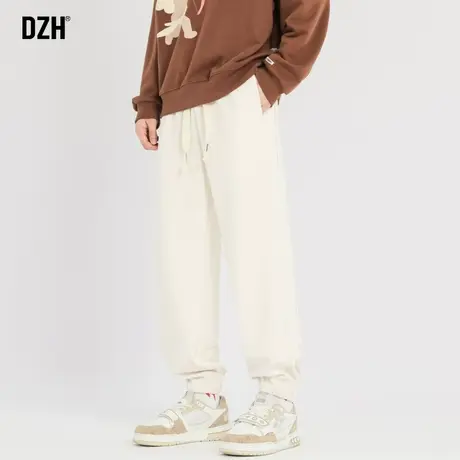 男生白色束脚工装裤男春夏2023新款百搭休闲裤美式校园潮牌裤子商品大图