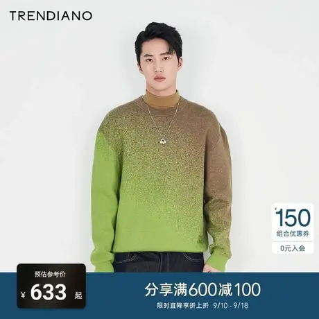 TRENDIANO官方2023新款春季男士毛衣打底衫针织衫商品大图