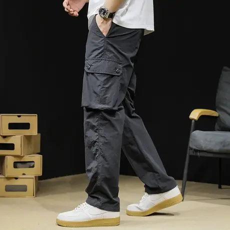 直筒工装裤男春季2024新款潮牌男款裤子春夏薄款休闲男裤宽松大码商品大图