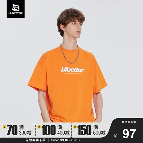Lilbetter短袖潮牌纯棉半袖夏装上衣宽松内搭体恤新款衣服情侣T恤商品大图