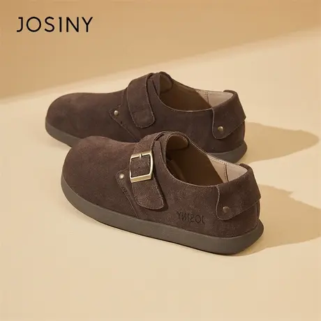 Josiny/卓诗尼复古勃肯鞋女2024年新款春季爆款平底单鞋时尚女鞋商品大图