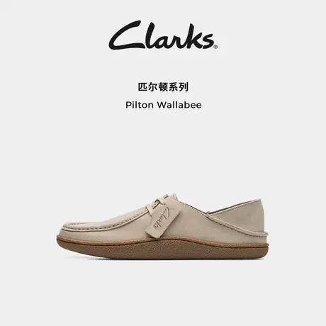 Clarks其乐Pilton Wallabee男士轻便舒适一脚蹬复古乐福袋鼠鞋男图片