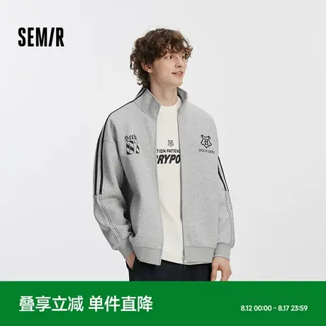 [商场同款]森马哈利波特联名外套男复古运动风夹克情侣2025秋新款图片