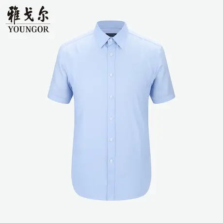 雅戈尔奥莱 商场同款男士短袖衬衫新款官方正品商务休闲短袖衬衫商品大图