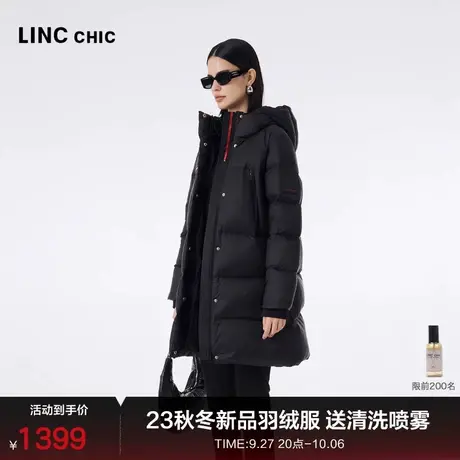 LINCCHIC金羽杰羽绒服女中长款23冬新品都市机能加厚防风保暖6272商品大图