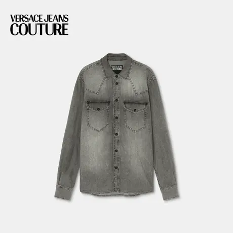 【限时优惠】VERSACE JEANS COUTURE 男士 Logo 丹宁衬衫商品大图