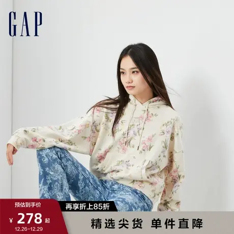 【LOVE SHACK FANCY】Gap女装早春运动连帽衫卫衣休闲上衣794555图片