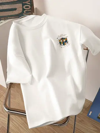 白色仿棉短袖t恤女2023年新款春秋装夏季法式甜辣小众设计感上衣图片