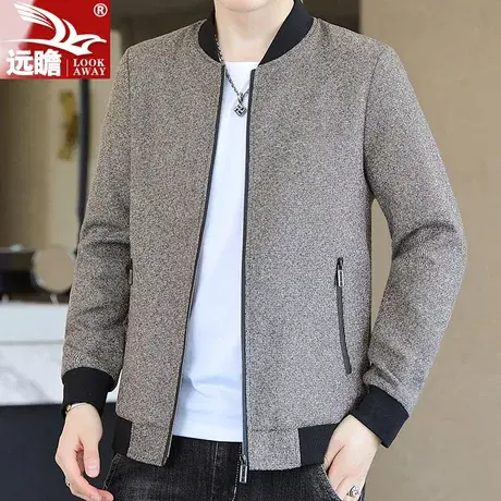 外套男春秋季休闲潮牌时尚夹克男2023新款帅气百搭宽松男士上衣服商品大图