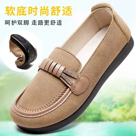 老北京布鞋女新款2025夏季妈妈女鞋中老年女士软底鞋一脚蹬老人鞋商品大图