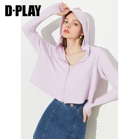 DPLAY户外UPF50+香芋紫防紫外线透气冰感服秋装图片