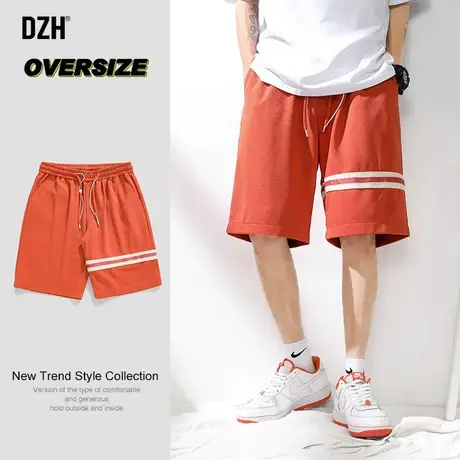男生系带松紧腰短裤男夏季宽松薄款速干裤2023新款外穿五分裤男裤商品大图