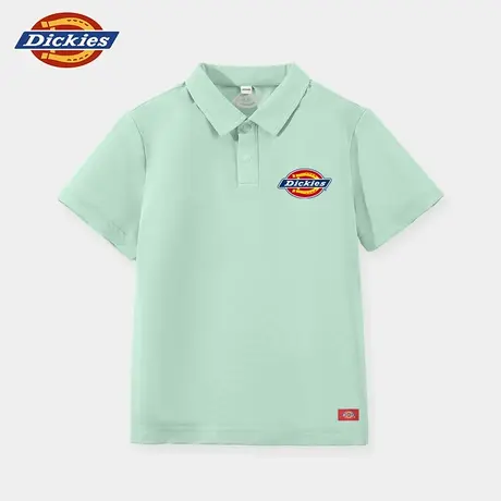 Dickies童装男童t恤短袖儿童美式休闲polo衫男孩凉感速干半袖薄A商品大图