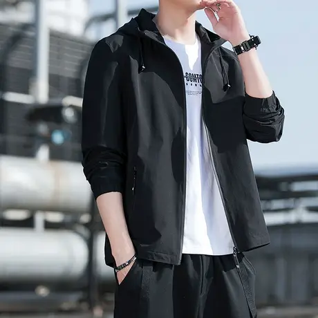 外套男士春秋季2023年新款ins韩版潮流夹克休闲潮牌百搭上衣服商品大图