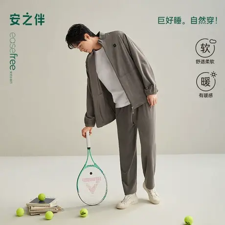 安之伴【巨保暖】男士睡衣秋冬季2025新款海岛绒加厚可外穿家居服商品大图