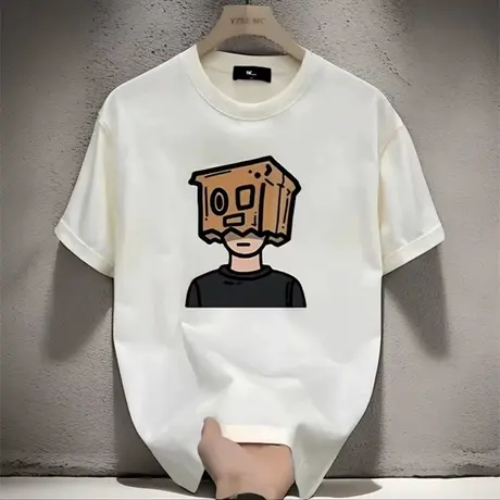 潮牌美式复古正肩短袖t恤女夏季2023新款设计感小众港风半袖上衣商品大图