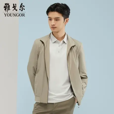 雅戈尔奥莱 商场同款男士单夹克秋冬新款官方店商务休闲夹克外套商品大图