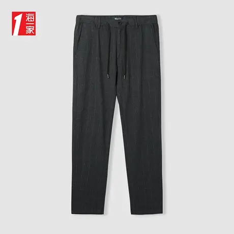 海一家简约有型长裤2023秋季新款基础日常舒适青年男士休闲裤图片