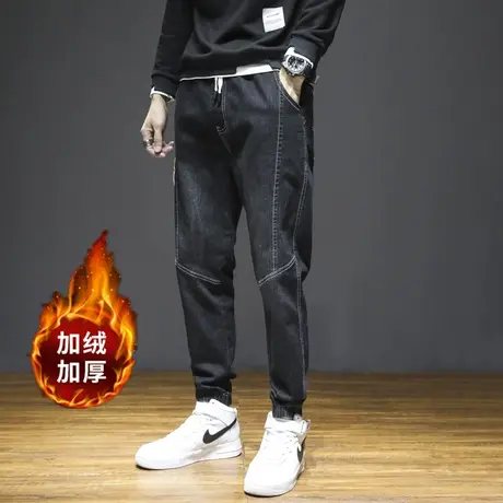 休闲长裤男秋季宽松哈伦男士韩版潮流工装裤束脚潮牌百搭运动裤子商品大图