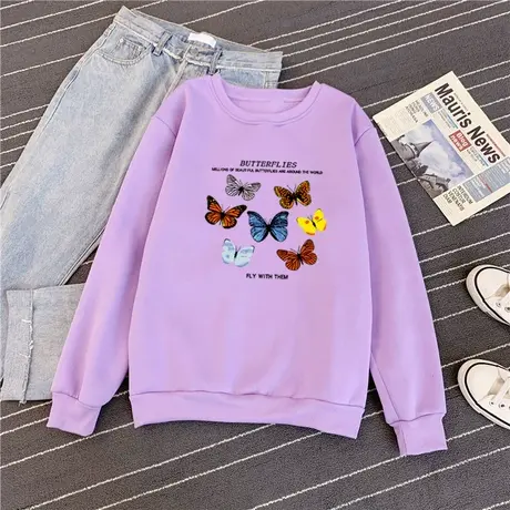 春秋装薄款卫衣女连帽加绒外套早秋2024年新款韩版宽松中长款上衣图片