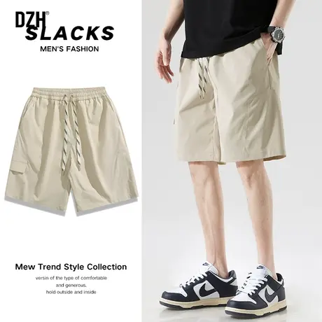 男士工装短裤男夏季薄款潮牌裤子休闲五分男裤2024新款宽松半截裤商品大图