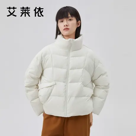 艾莱依短款羽绒服冬季新款时尚个性冬装立领秋冬女式小款流行外套商品大图
