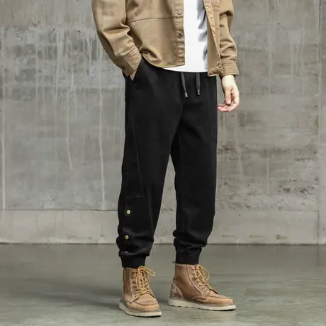百搭大码男款休闲裤束脚裤子男款时尚户外裤子工装裤宽松潮流男装商品大图