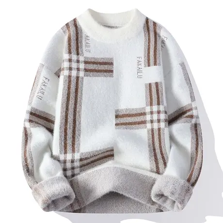 半高领毛衣男士冬季加厚内搭针织衫韩版潮流时尚休闲毛线衣服上衣图片