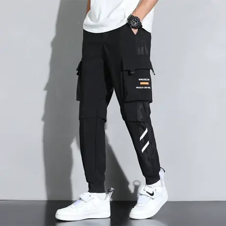 大码工装裤男夏季宽松长裤加肥加大休闲男裤春秋潮流胖子男装裤子商品大图