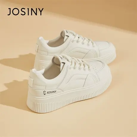 Josiny/卓诗尼厚底小白鞋女款2024新款春季爆款运动休闲鞋女鞋子商品大图