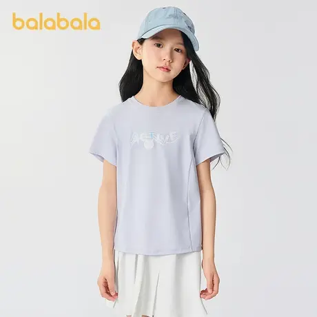 【商场同款】巴拉巴拉儿童短袖女童t恤2025新款夏装速干防晒上衣图片