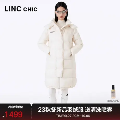LINCCHIC金羽杰羽绒服女中长款2023秋冬新品都市简约通勤6266商品大图
