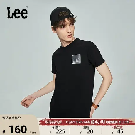 Lee商场同款23新品标准版型圆领多色男短袖T恤潮LMT0050123RX图片