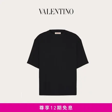 【24期免息】华伦天奴VALENTINO男士铆钉装饰羊毛T恤商品大图