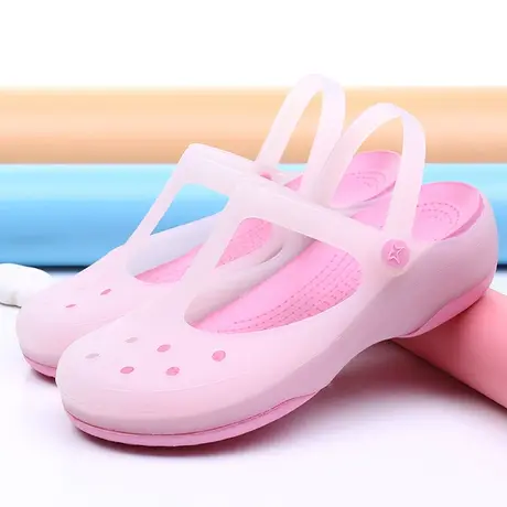 沙滩鞋女夏季果冻变色洞洞鞋女花园凉拖女凉鞋包邮果冻鞋子图片