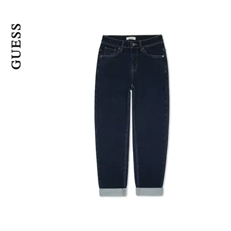 GUESS 女士美式复古百搭显瘦萝卜牛仔裤-W4PA1TD51V0图片