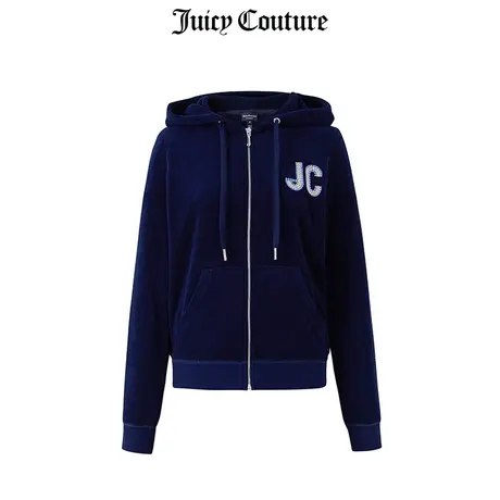 Juicy Couture橘滋美式春季新款短外套女士运动休闲毛巾布上衣潮商品大图