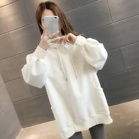 卫衣2023年新款女装韩版秋冬季秋款秋装宽松女士加绒外套爆款上衣商品大图