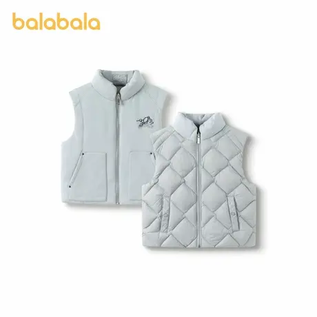 【premium】巴拉巴拉高端线冬季鹅绒服男两面穿立领保暖羽绒马甲图片